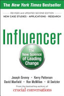Cover of Influencer: The New Science of Leading Change, Second Edition by Joseph Grenny
